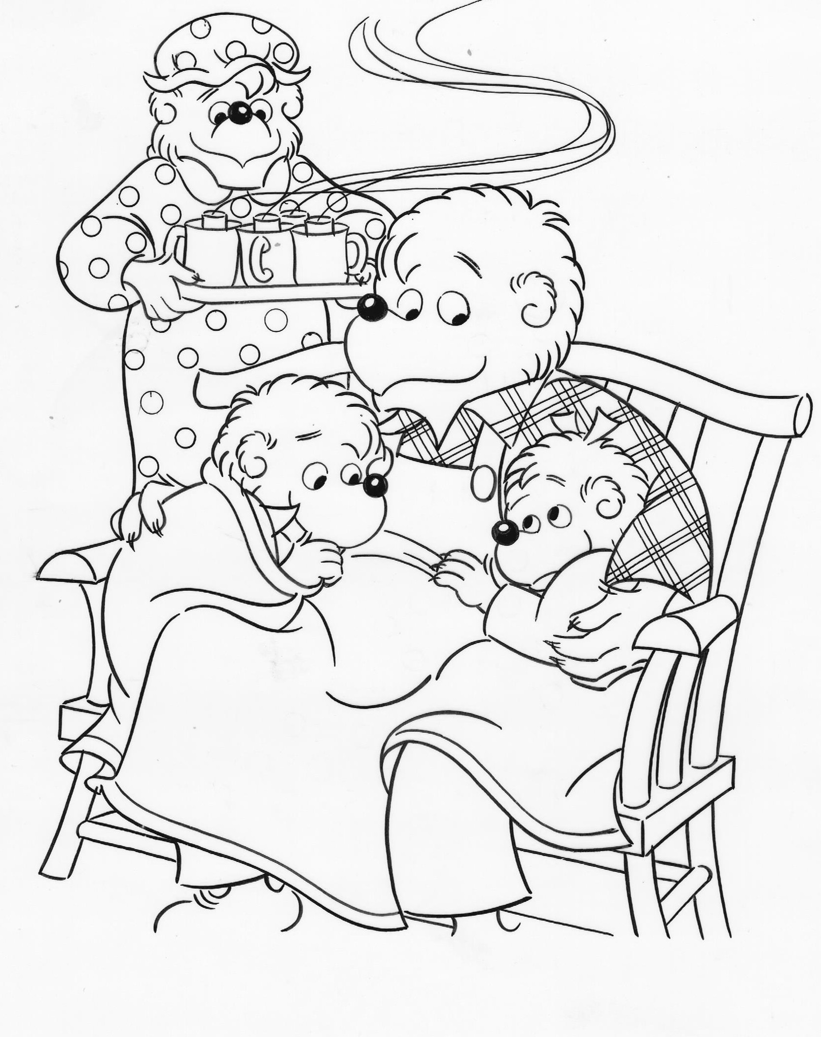 1665x2103 Berenstain Bears Coloring Pages