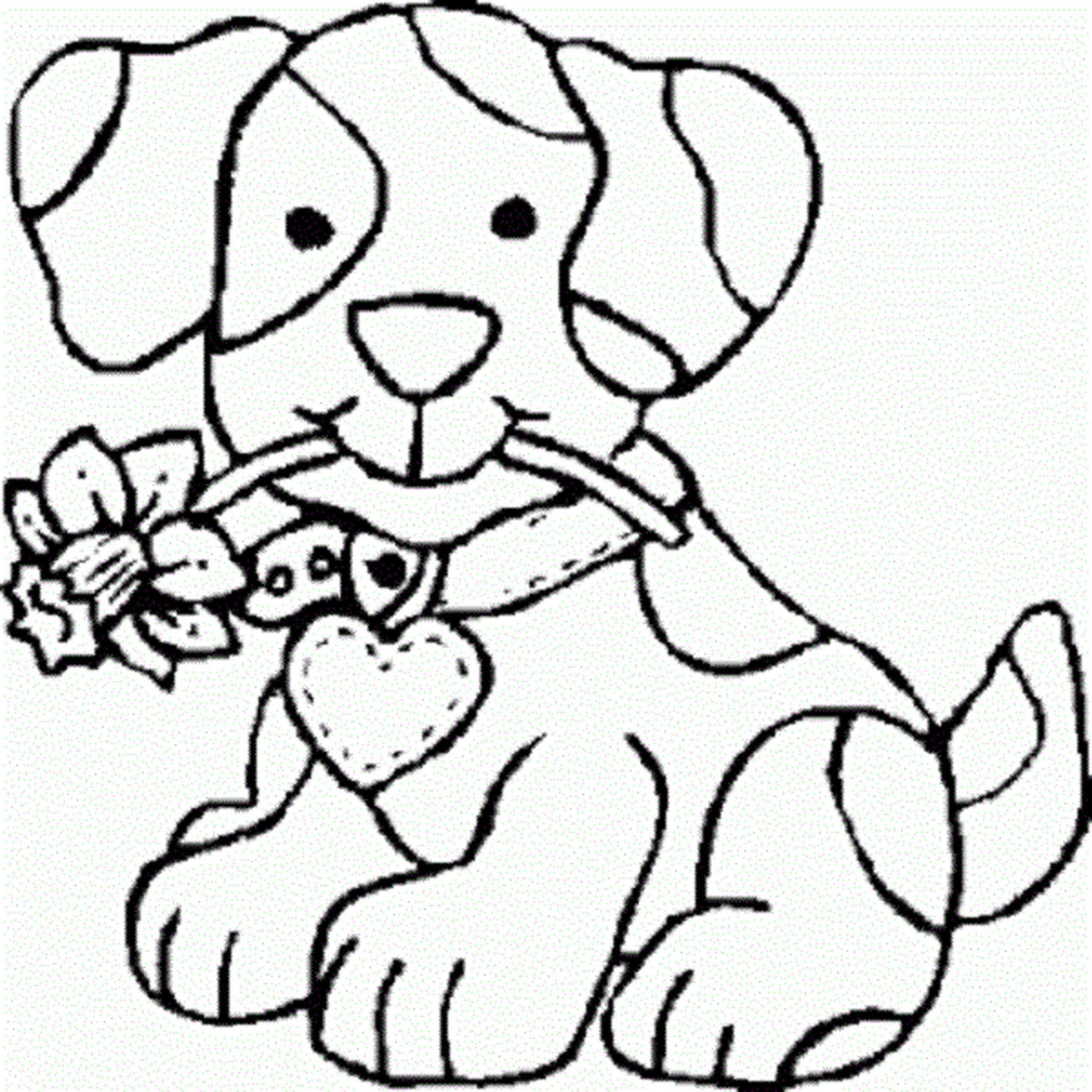 2550x2550 Girl Dog Coloring Pages