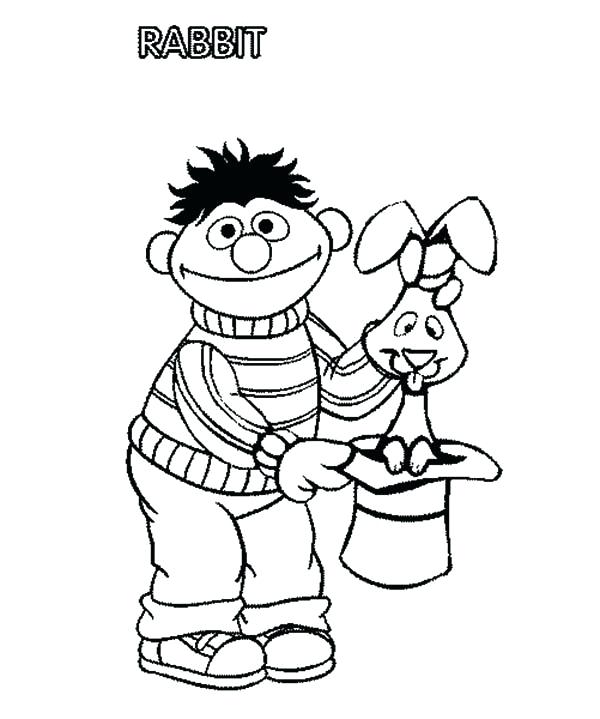 600x719 Ernie Coloring Pages And Bert And Ernie Coloring Pages To Print
