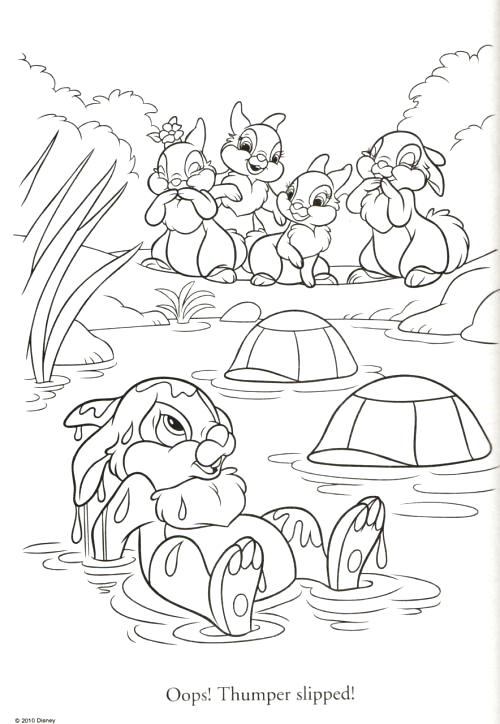 500x724 Best Coloring Page Images On Coloring Books Disney Thumper