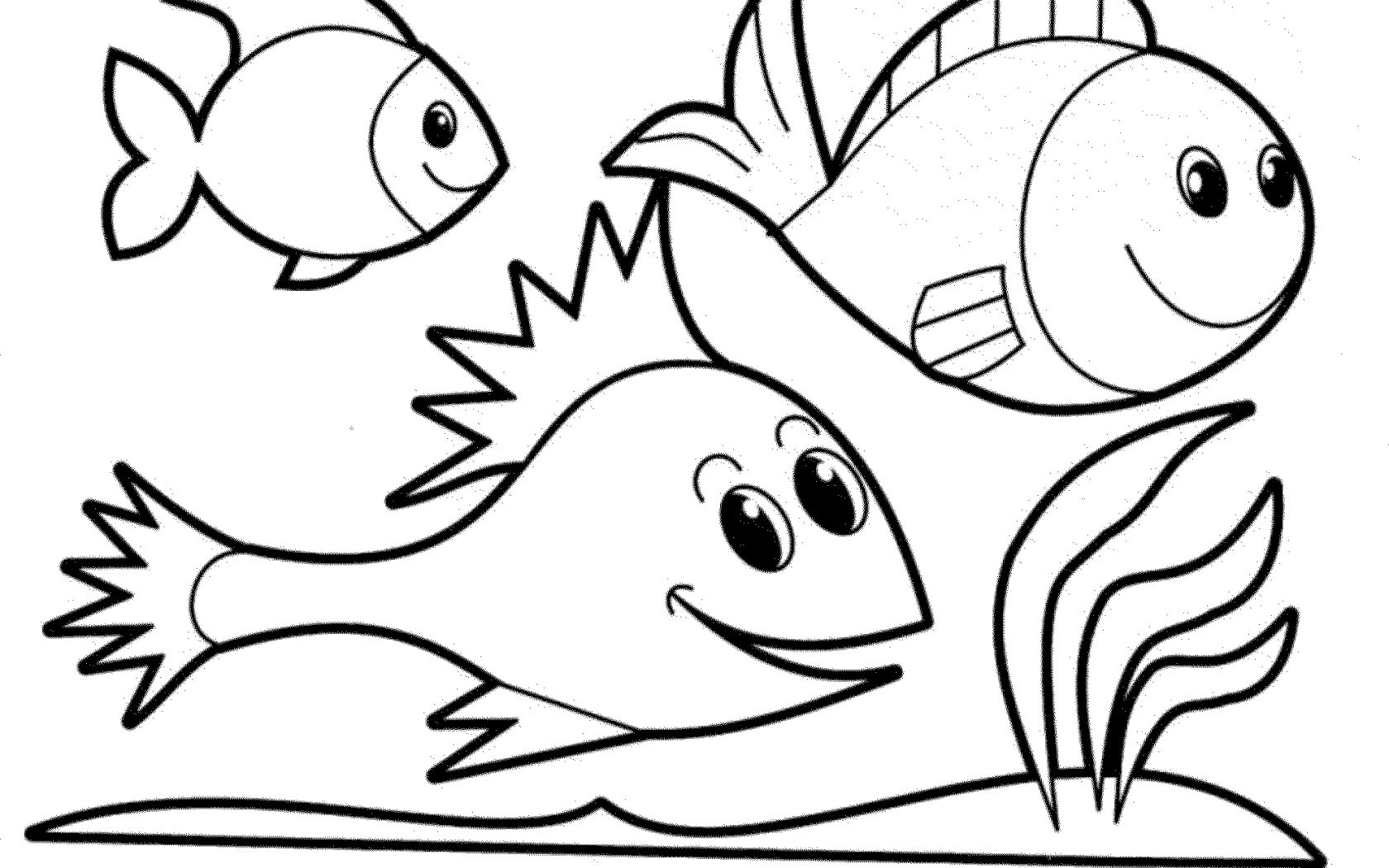 1680x1050 Best Of Kid Animal Coloring Pages Fish Collection Printable