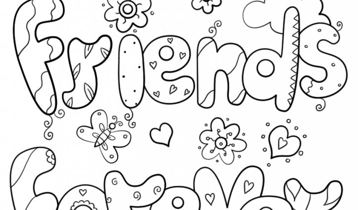 724x425 Best Friend Coloring Pages Best Friends Forever Coloring Page Free