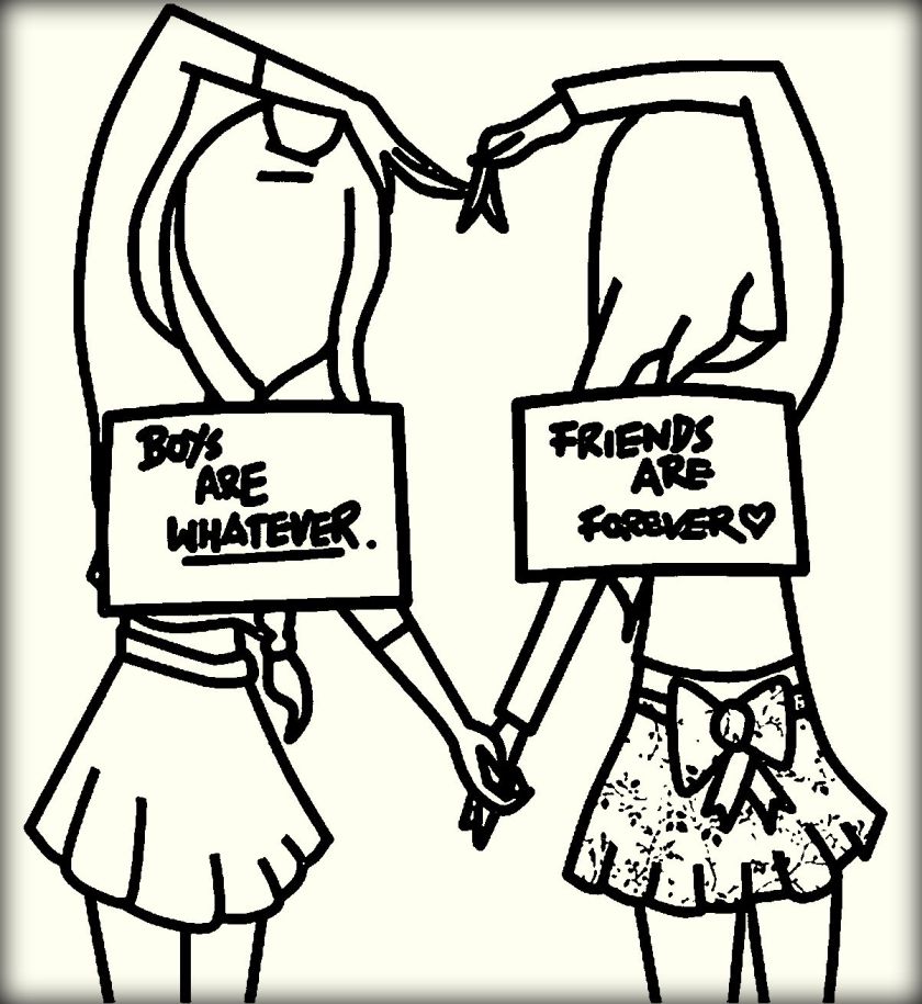 840x915 Best Friends Colouring Pages Glamorous Best Friend Coloring Pages