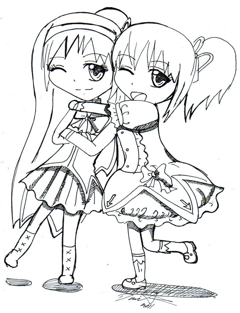 783x1021 Best Friends Coloring Pages Printable