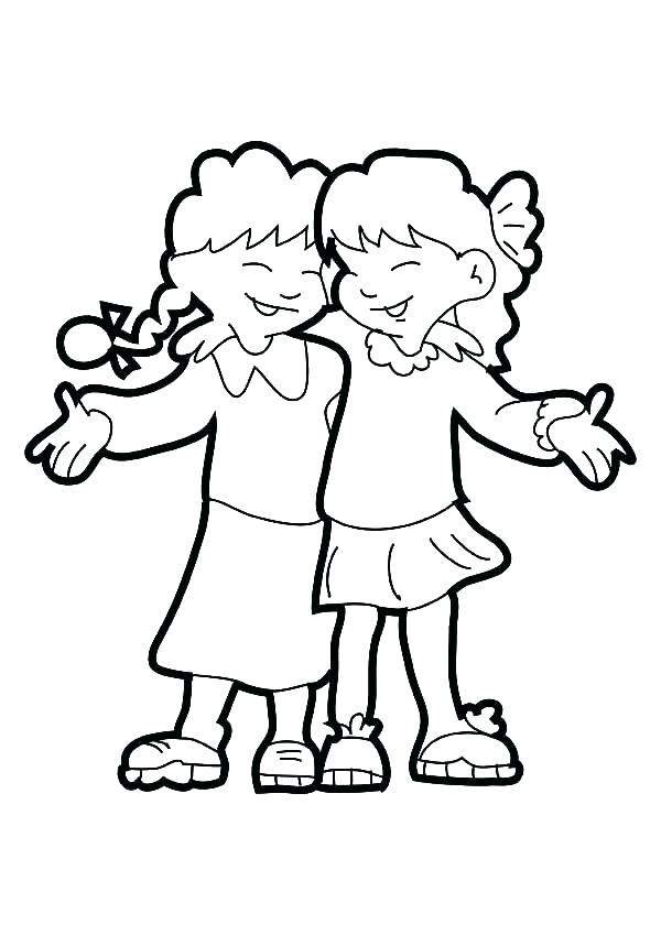 600x849 Bff Coloring Pages Coloring Page Best Friend Coloring Pages Free