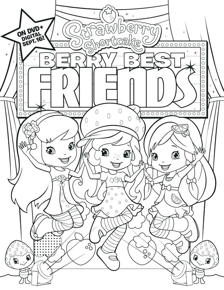 736x952 Strawberry Shortcake Halloween Coloring Pages Best Friends Colori