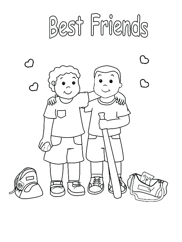 600x799 Best Friend Coloring Pages Friend Coloring Page Printable