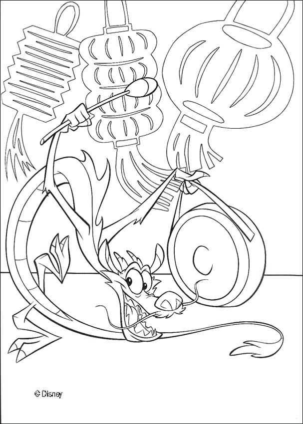 607x850 Mushu Coloring Pages Best Mom Ever Coloring Pages