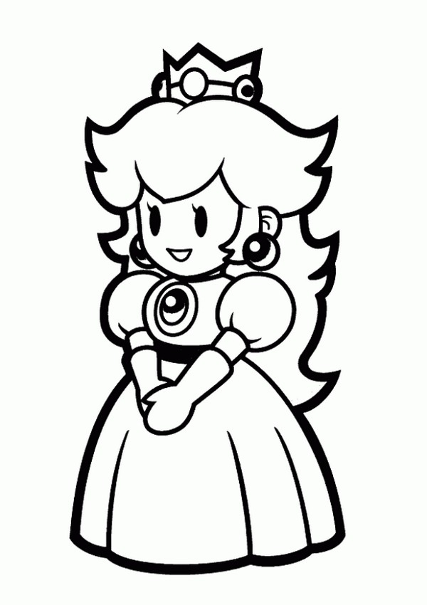 600x850 Best Paper For Coloring Pages Princess Peach Coloring Pages