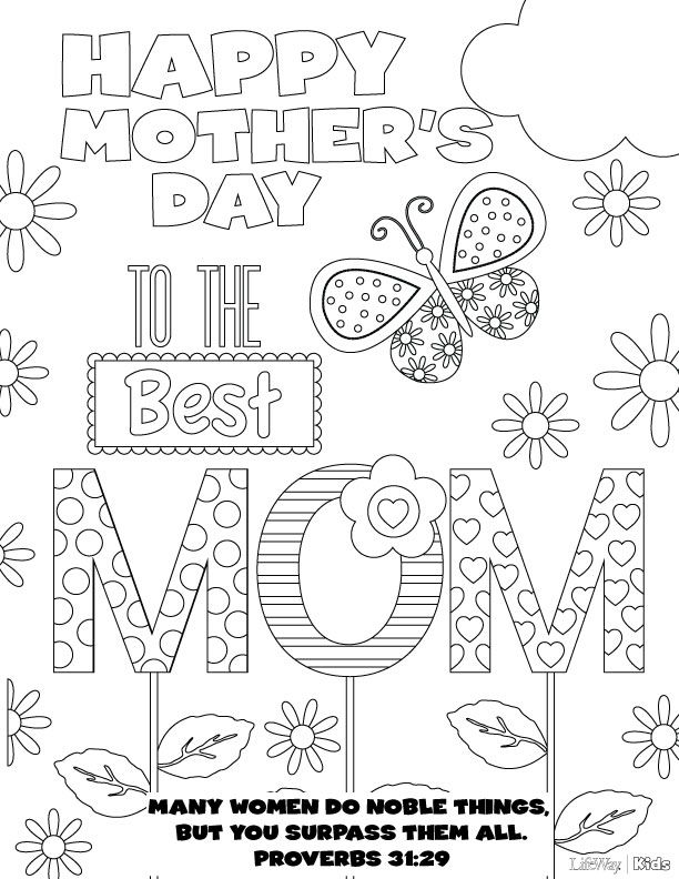 612x792 20 Beautiful Free Mother's Day Printables Free, Sunday School