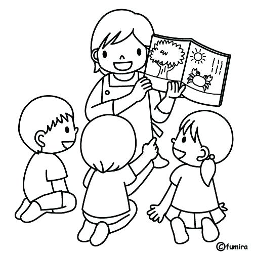 500x500 Teacher Coloring Pages
