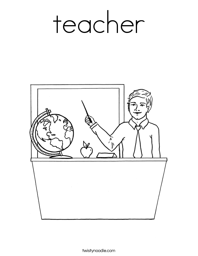 685x886 Teacher Coloring Pages