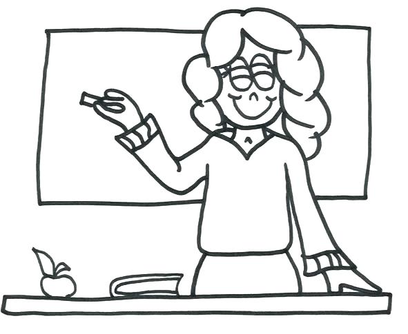 591x485 Best Teacher Coloring Pages Teacher Coloring Pages Teacher