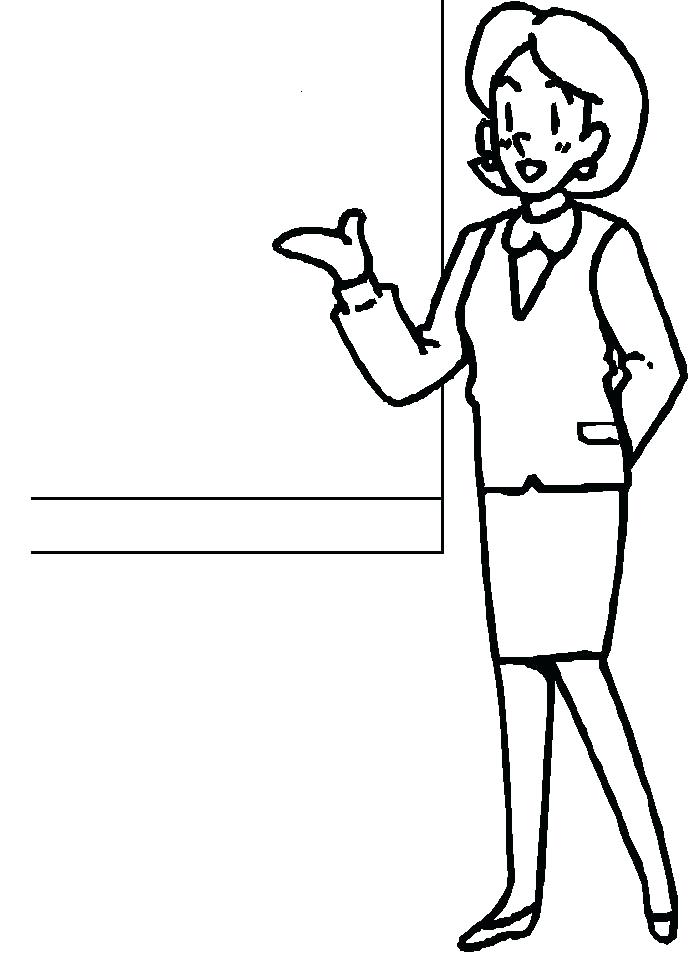 688x957 Excellent Teacher Coloring Page Best Coloring Unknown Free