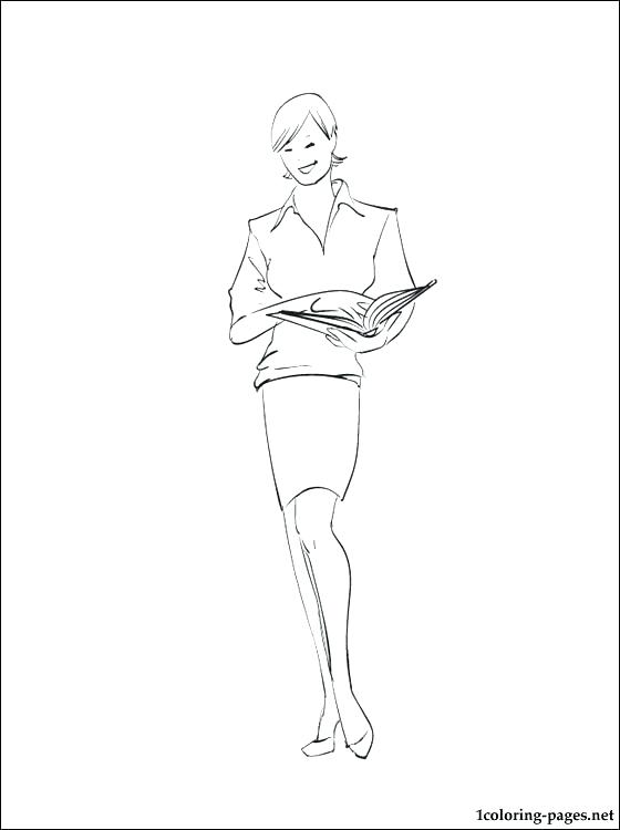 560x750 Best Teacher Coloring Pages Coloring Trend Thumbnail Size Best
