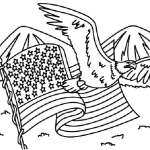 300x300 Betsy Ross Created American Flag For Independence Day Coloring