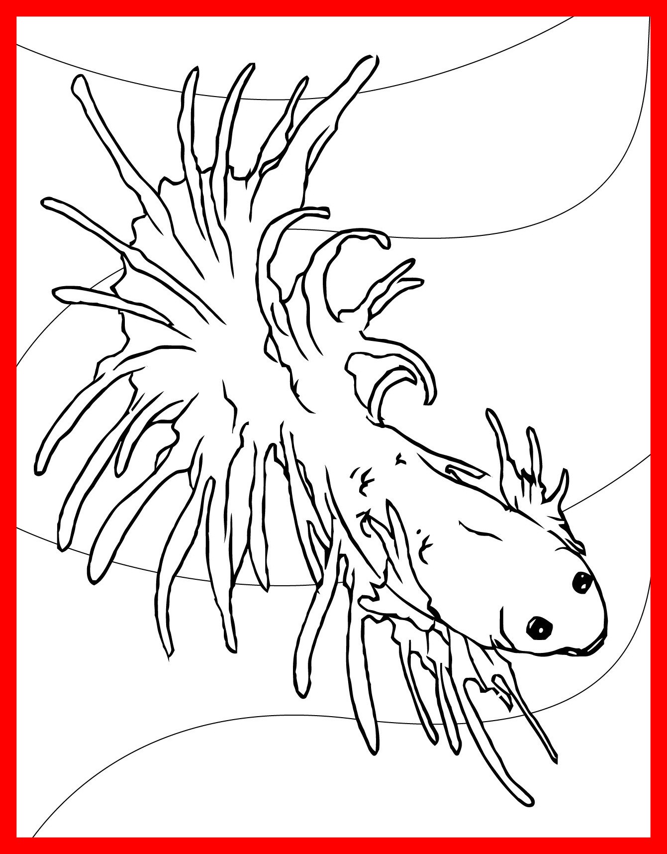 1341x1716 Appealing Coloring Page Handipoints Pics For Betta Fish Trend