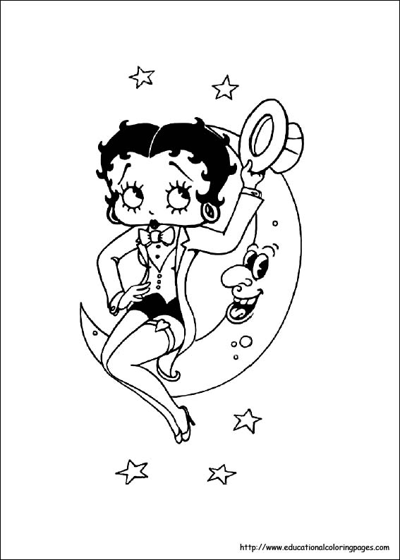 567x794 Betty Boop Coloring Pages