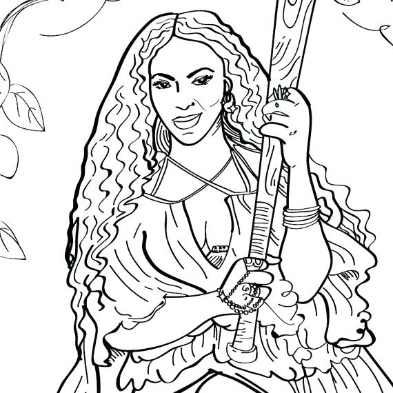 570x570 Beyonce Coloring Pages Lemonade Adult Coloring Sheet Printable Art