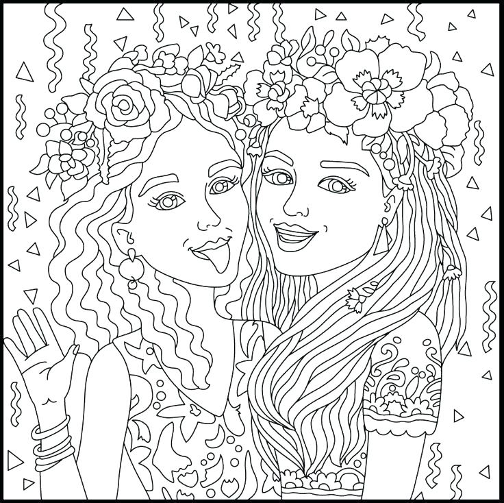 736x734 Coloring Pages Cool Best Friend Pic Bff Award Coloring Pages