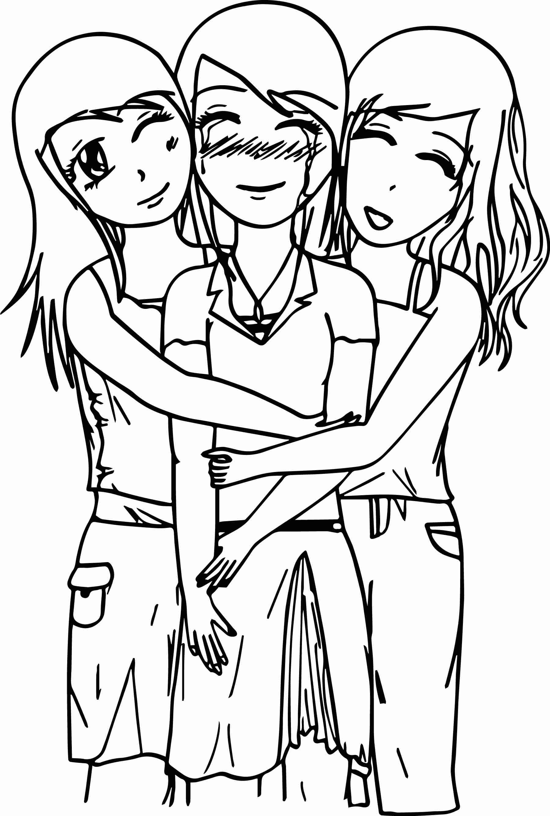1800x2671 Bonanza Bff Coloring Pages Friendship Day Best