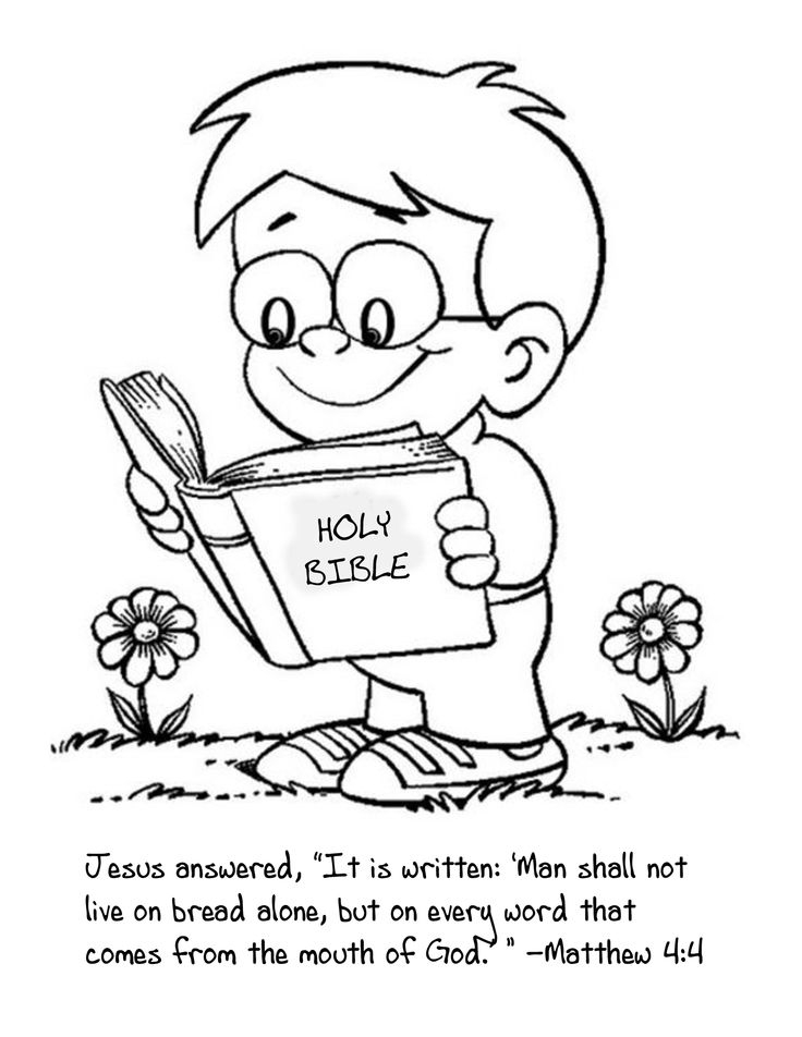 736x952 Coloring Pages Child Reading Bible At The Bible Coloring Page