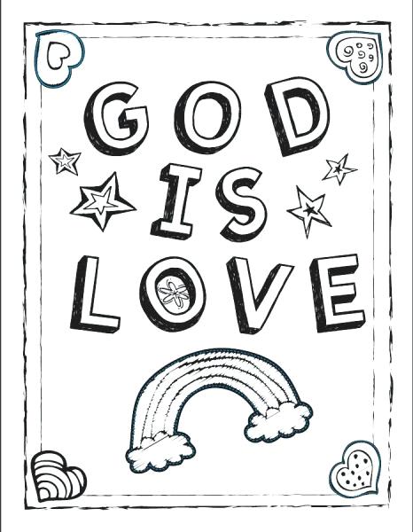 466x600 Valentine Coloring Pages Christian