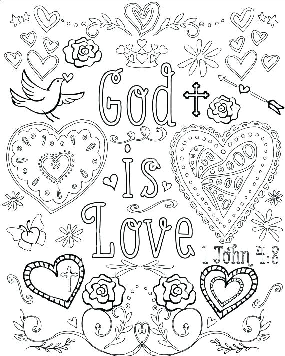 570x712 Christian Coloring Pages Christian Coloring Pictures Christian