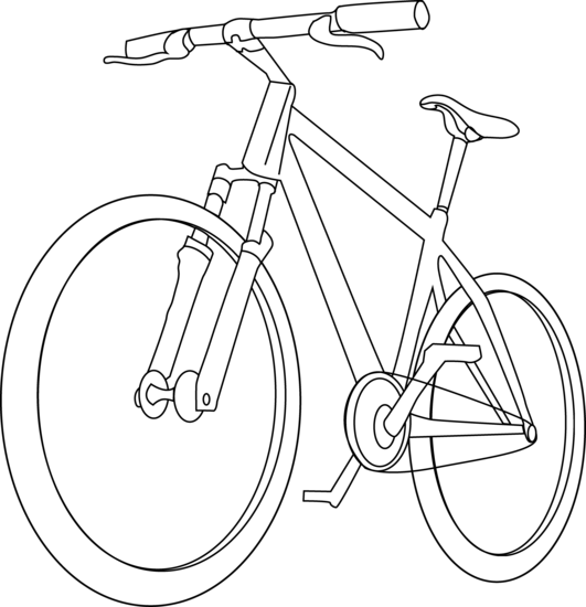 Bicycle Coloring Page