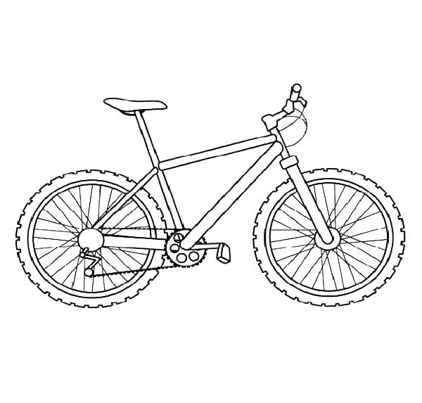 600x573 Bicycle Coloring Page Bicycle Coloring Page Pics Dirt Bike Color