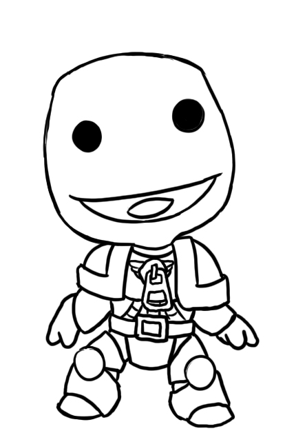 414x641 Little Big Planet 3 Coloring Pages Little Big Planet Coloring