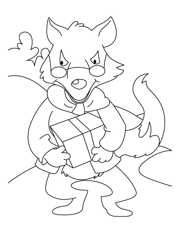 Big Bad Wolf Coloring Page