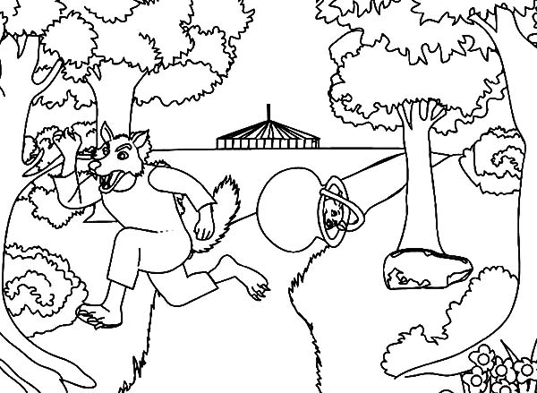 600x439 Three Little Pigs Enemy Big Bad Wolf Coloring Pages Batch Coloring
