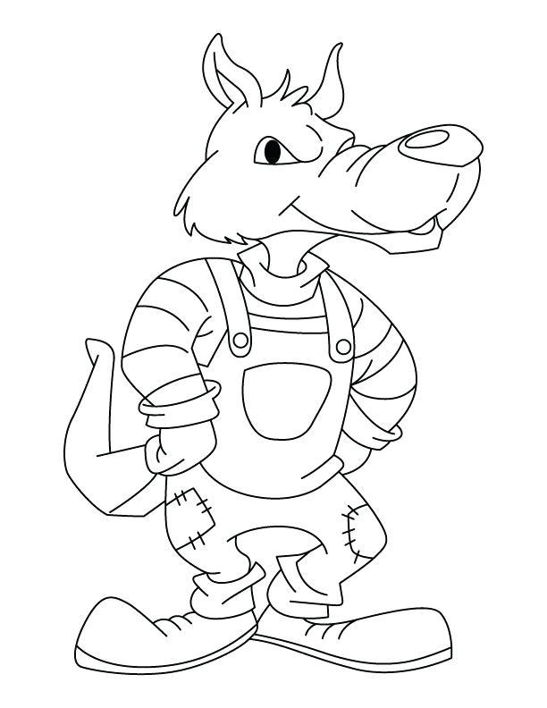 612x792 Wolf Pictures To Color Plus Super Wolf Coloring Page Big Bad Wolf