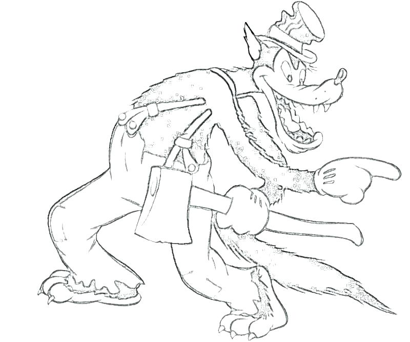 800x667 Big Bad Wolf Coloring Page Big Bad Wolf Coloring Page Various Big