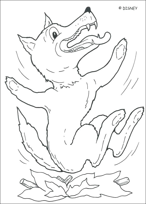 607x850 Big Bad Wolf Coloring Page Coloring Pages Wolf Big Bad Wolf Is