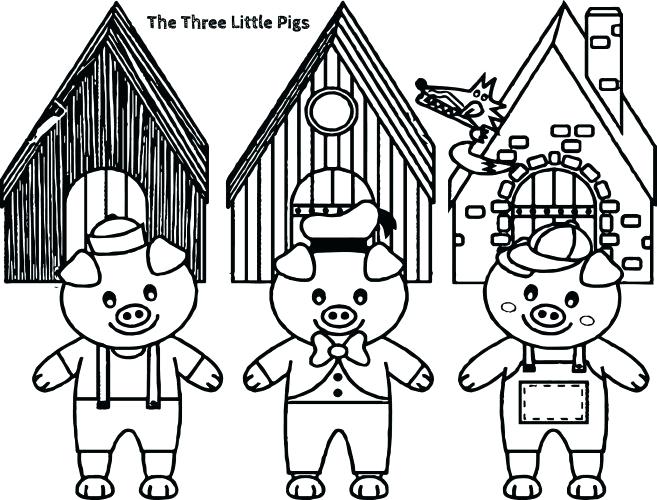657x500 Big Bad Wolf Coloring Page Medium Size Of Pig Coloring Pages Three
