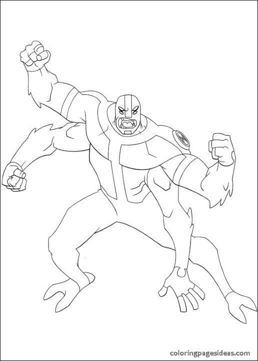 516x722 Ben 10 Coloring Pages Way Big Ben 10 Coloring Pages