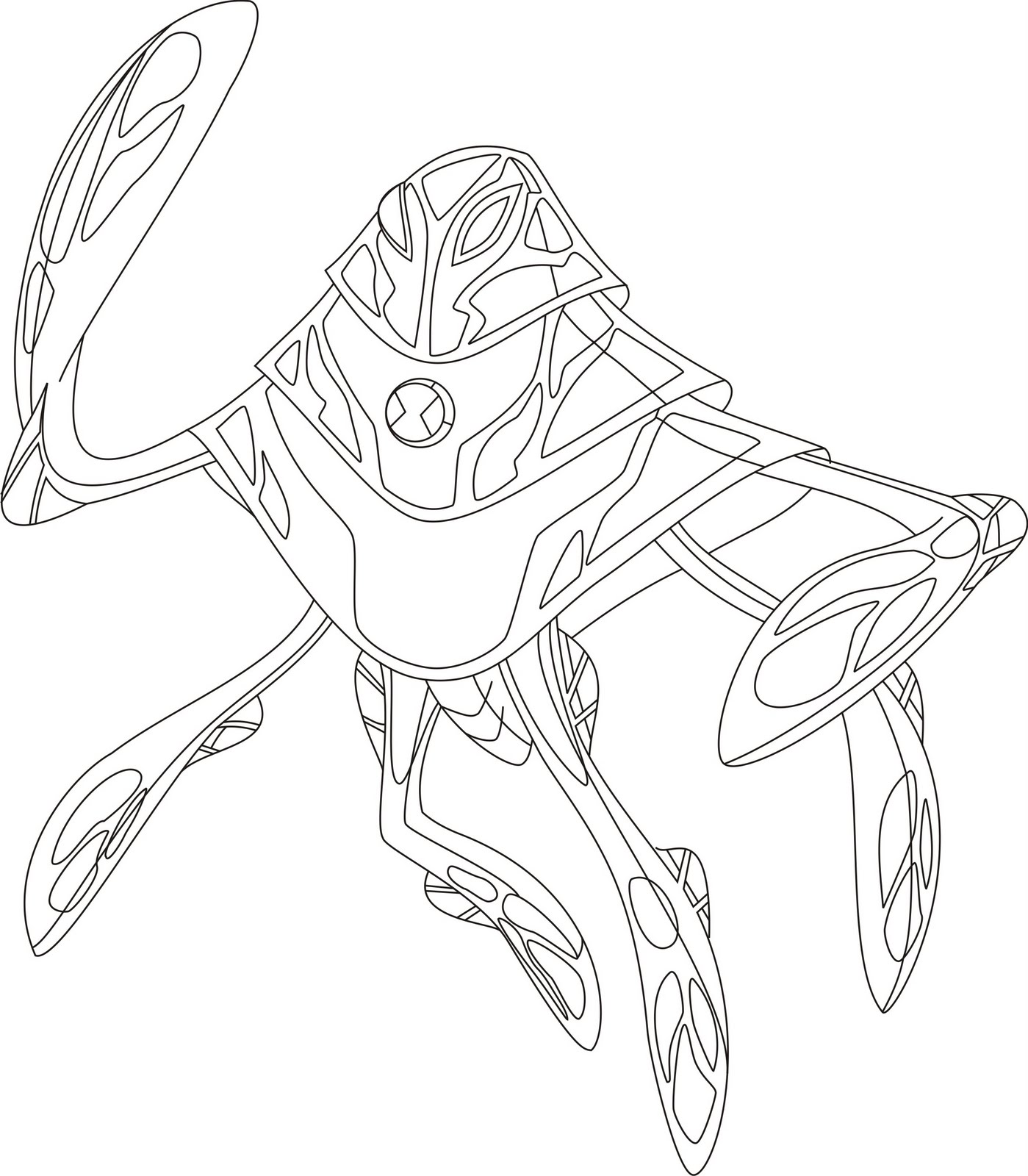 1399x1600 Modest Ben Ten Coloring Pages Ultimate Alien I