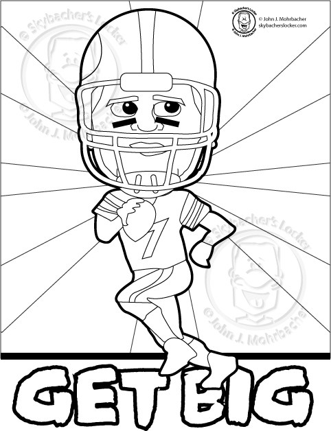 482x628 Another Big Ben Steelers Coloring Page Skybacher's Locker