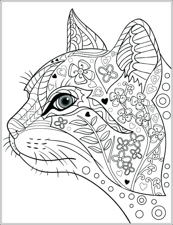 570x738 Coloring Pages Cats