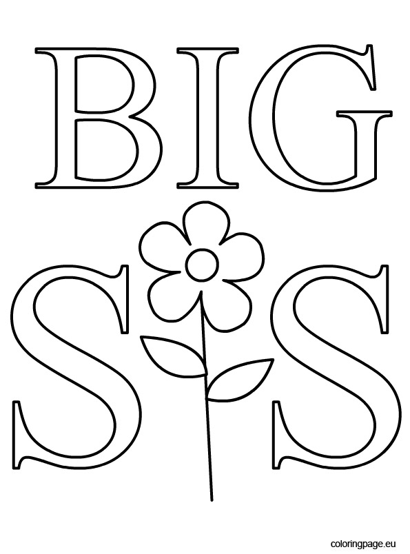 595x804 Big Sister Coloring Pages Printable Color Bros