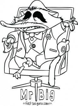 248x338 Print Out Mr Big Zootopia Coloring Pages For Kids.printable Disney
