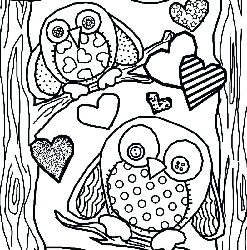 791x800 Free Printable Owl Coloring Pages In Cute Big Eyed Adult Animals