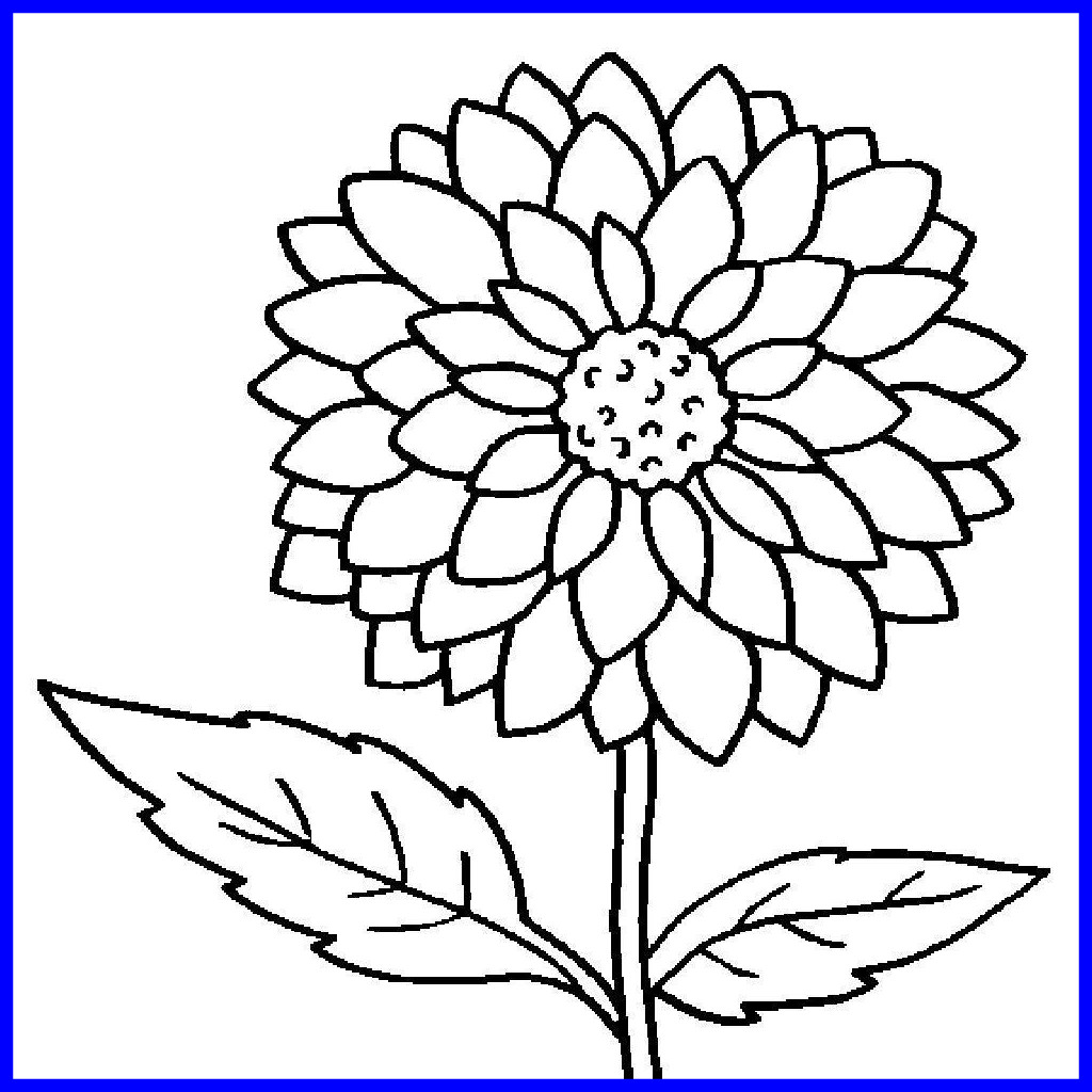 1024x1024 Fascinating Coloring Pages Large Bgcentrum Image For Flower