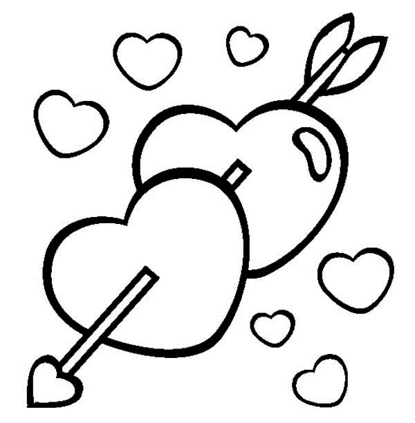 600x612 Classy Design Printable Coloring Pages Hearts Big Heart Page