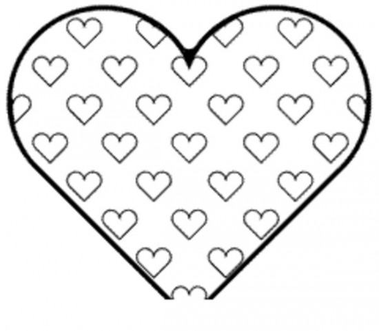 550x481 Magnificent Coloring Pages Hearts Pictures