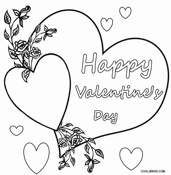 706x720 Big Heart Coloring Page For Kids Girls Pages Printables Color Free