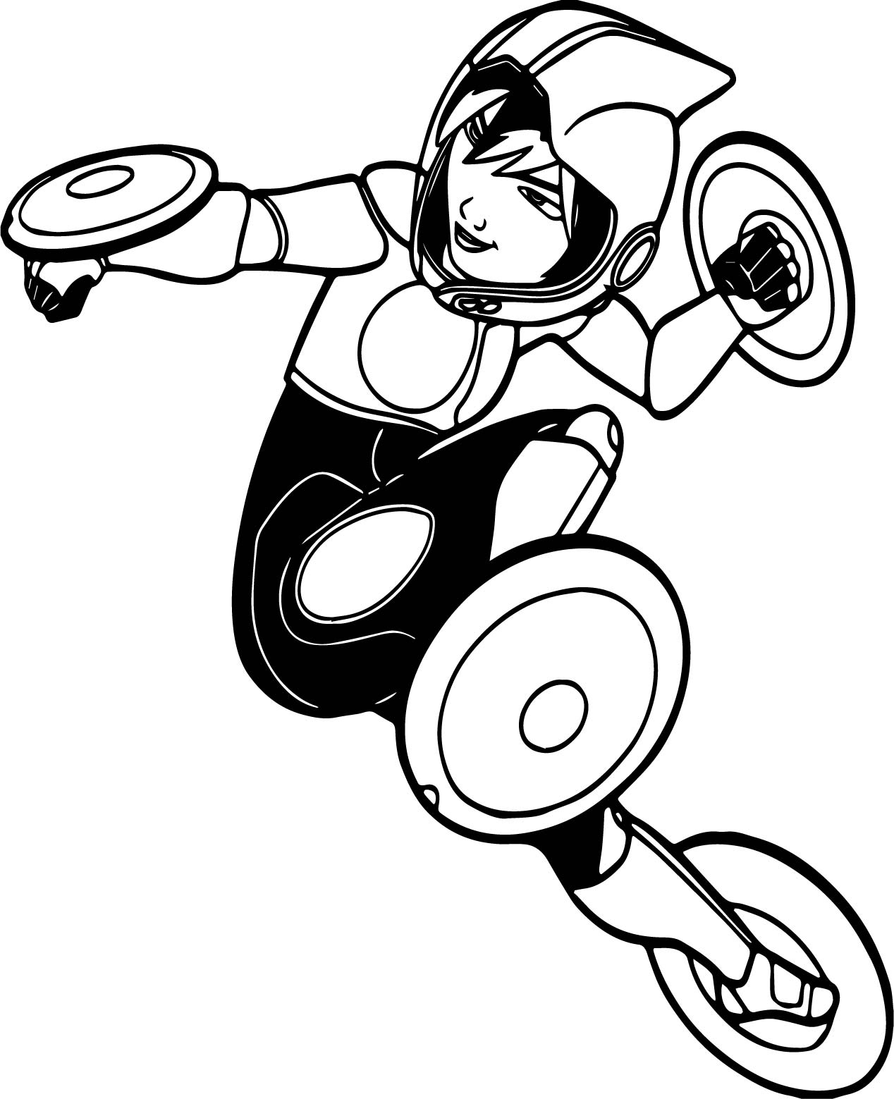 1268x1559 Big Hero 6 Characters Gogo Tomago Flying Coloring Page