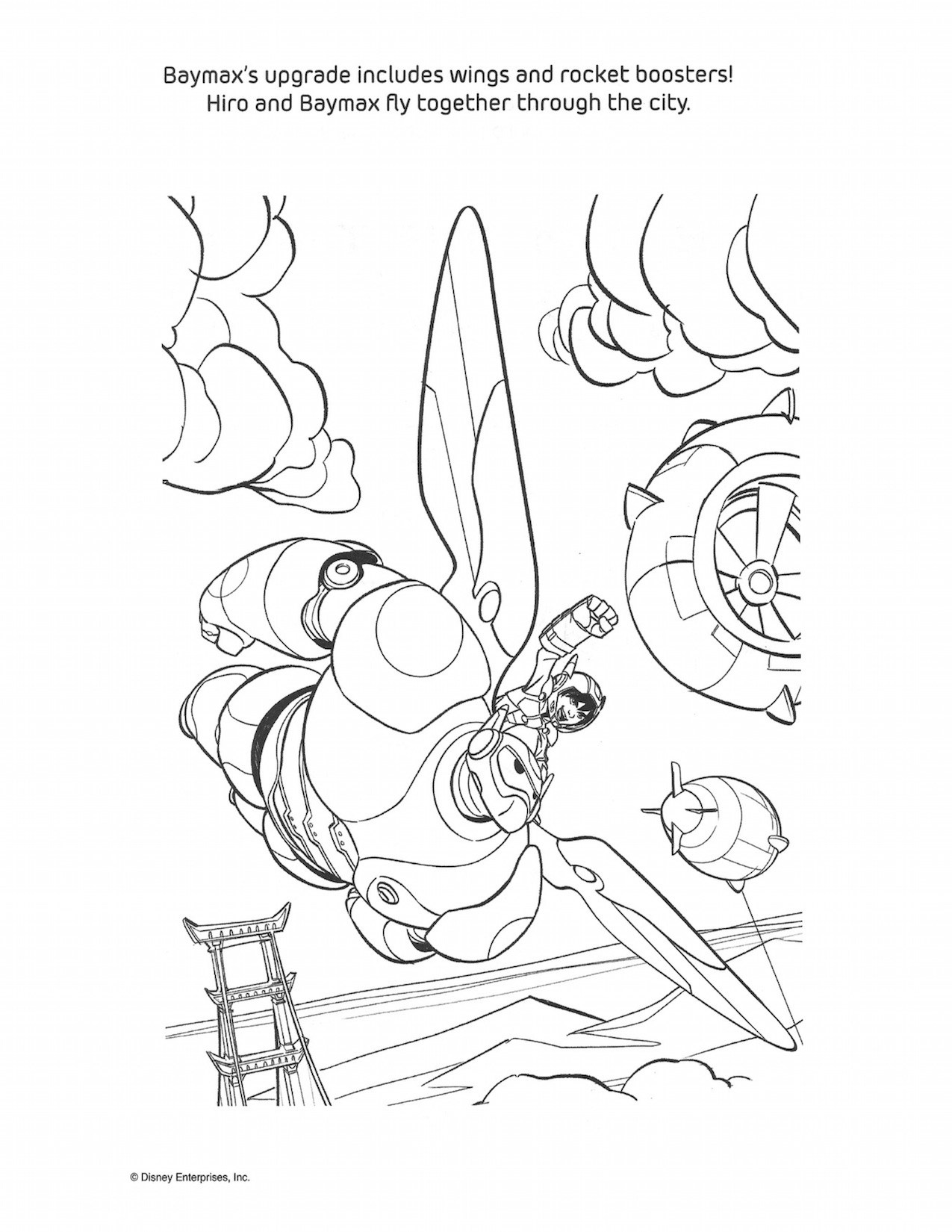 1275x1650 Big Hero 6 Coloring Pages And Activity Sheets